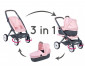 Smoby 7600253117 - Количка за кукли 3-в-1, розова thumb 2