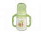 Бебешко пластмасово шише с дръжки и със силиконов биберон Baby Nova, PP, 125мл 46003 thumb 2
