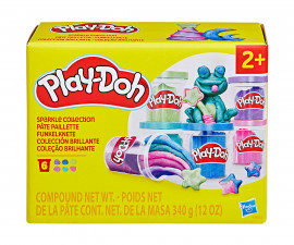 Детска играчка за моделиране Play-Doh - Комплект от 6 цвята, блестящи F9932