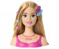 Кукла Barbie - Барби глава за оформяне на прически, блондинка HMD88 thumb 4