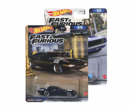 Комплект за игра за момчета Hot Wheels - Бързи и яростни количка 1:64, асортимент HNW46