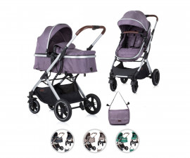 Комбинирана количка с обръщаща се седалка за новородени бебета и деца до 22кг Chipolino Зара, асортимент KKZAT022