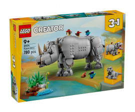 LEGO® Creator 31171 - Wild Animals: Majestic rhino with birds