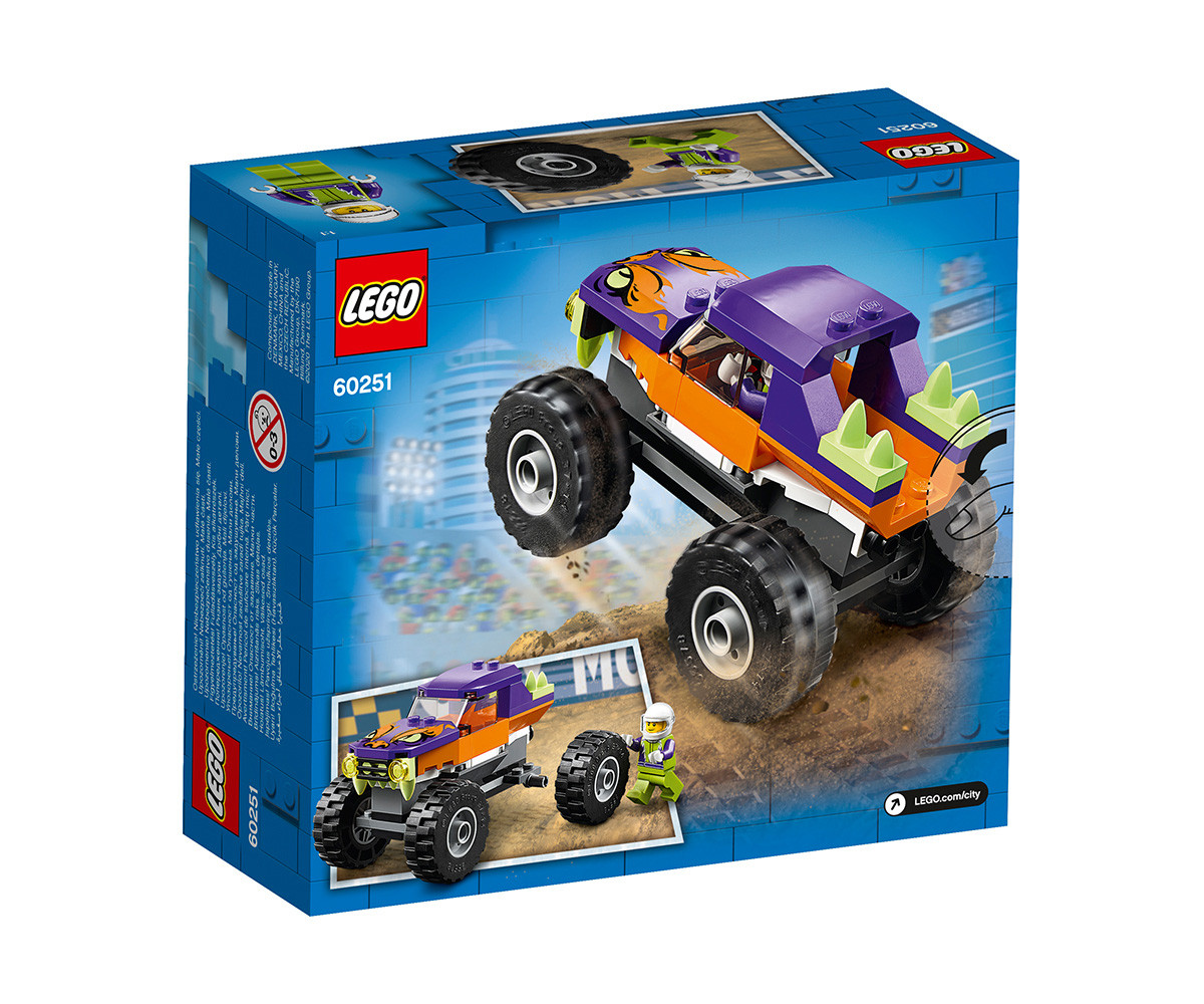 Конструктор lego city great vehicles монстр трак 60251 сколько деталей