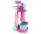 Детски комплект количка за почистване и аксесоари моп, кофа и метла Barbie, 48 см BAR47000 thumb 2