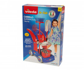 Детски комплект макси количка за почистване и аксесоари моп, кофа и метла Vileda, 50 см VLE00000