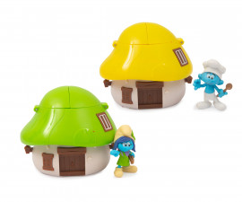 Детска играчка Смърфовете - Къщичка с фигура Смърф за игра, асортимент PUF38000