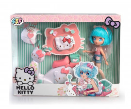 Giochi Preziosi HKTF3000 - Играчки Sanrio - Хелоу Кити - Комплект Манга стил: Кукла Pretty Pink със скутер