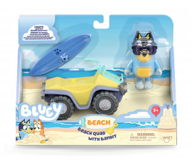 Famosa BLY62100 - Bluey: Vehiculos con Figura -Beach Quad