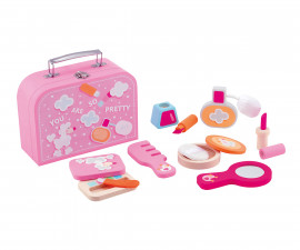 Sevi 83073 - Детска дървена играчка Комплект за красота в куфарче
