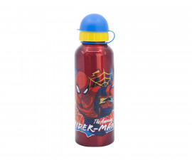 Stor 83560 - High Aluminium Bottle 530 Ml Spiderman Moving Target