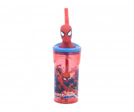 Stor 83566 - 3d Figurine Tumbler 360 Ml Spiderman Moving Target