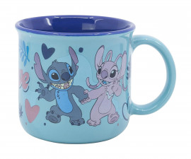 Stor 88028 - Full deco ceramic mug 12 oz in gift box stitch