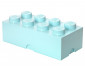 Кутия за съхранение на конструктор LEGO® - Тухличка 8, светло синя 40041742 thumb 2