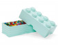 Кутия за съхранение на конструктор LEGO® - Тухличка 8, светло синя 40041742 thumb 3