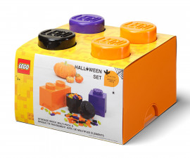 Кутия за съхранение на конструктор LEGO® - Тухличка Хелоуин, многоцветна 40140800