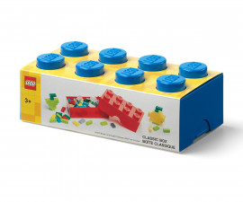 Кутия за съхранение на конструктор LEGO® - Тухличка 8, синя 40231731