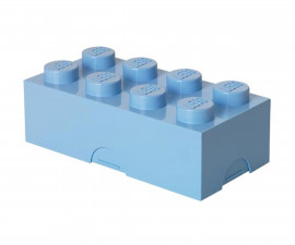 Кутия за съхранение на конструктор LEGO® - Тухличка 8, светло синя 40231736