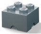 Кутия за съхранение на конструктор LEGO® - Тухличка 4, циментено сива 40031740 thumb 2