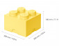 Кутия за съхранение на конструктор LEGO® - Тухличка 4, жълта 40031741 thumb 3