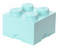 Кутия за съхранение на конструктор LEGO® - Тухличка 4, аква синьо 40031742 thumb 2