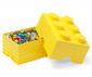 Кутия за съхранение на конструктор LEGO® - Тухличка 6, светло жълта 40000802 thumb 3