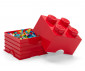 LEGO® кутия за съхранение - Тухличка 4, червен цвят 40031730 thumb 3