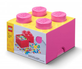 LEGO® кутия за съхранение - Тухличка 4, лилав цвят 40031739