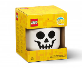 LEGO® кутия за съхранение - Глава на скелет, бяла 40311728