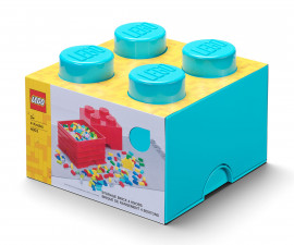 LEGO® кутия за съхранение - Тухличка 4, синя 40031743