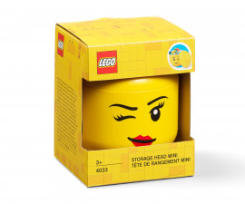 LEGO® кутия за съхранение - Глава (мини), намигащо момиче 40331727