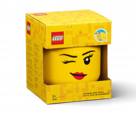 LEGO® кутия за съхранение - Глава (малка), намигащо момиче 40311727