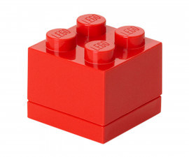 LEGO® малка кутия за съхранение - Тухличка 4, червена 40111730