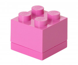 LEGO® малка кутия за съхранение - Тухличка 4, светло лилава 40111739
