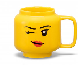 LEGO® керамична чаша - Намигащо момиче (малка), 250 мл 40460803