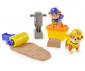 Spin Master 6066686 - Играчка за деца от детския филм за Пес Патрул - Rubble&Crew: Ръбъл и Микс с кинетичен пясък thumb 2
