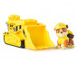 Spin Master 6071153 - Играчка за деца от детския филм за Пес Патрул - Основно превозно средство с фигурка кученце, Rubble thumb 2
