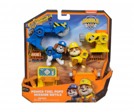 Spin Master 6071661 - Играчка за деца от детския филм за Пес Патрул - Rubble & Crew: Комплект фигурки с инструменти