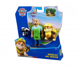 Spin Master 6072996 - Играчка за деца от детския филм за Пес Патрул - Фигурка Ръбъл
