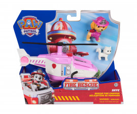 Spin Master 6072661 - Играчка за деца от детския филм за Пес Патрул - Fire Rescue: Противопожарно превозно средство със Скай