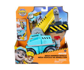 Spin Master 6074960 - Играчка за деца от детския филм за Пес Патрул - Rubble & Crew: Камион с мега чук на Мотор