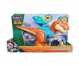 Spin Master 6075998 - Играчка за деца от детския филм за Пес Патрул - The Dino Movie: Тими със звуци и движения и кученце Рекс