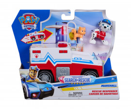 Spin Master 6074776 - Играчка за деца от детския филм за Пес Патрул - Search & Rescue: Спасителната пожарна кола на Маршал