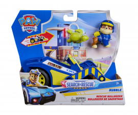 Spin Master 6075444 - Играчка за деца от детския филм за Пес Патрул - Search & Rescue: Спасителният булдозер на Рабъл
