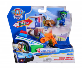 Spin Master 6075445 - Играчка за деца от детския филм за Пес Патрул - Search & Rescue: Спасителният камион за рециклиране на Роки