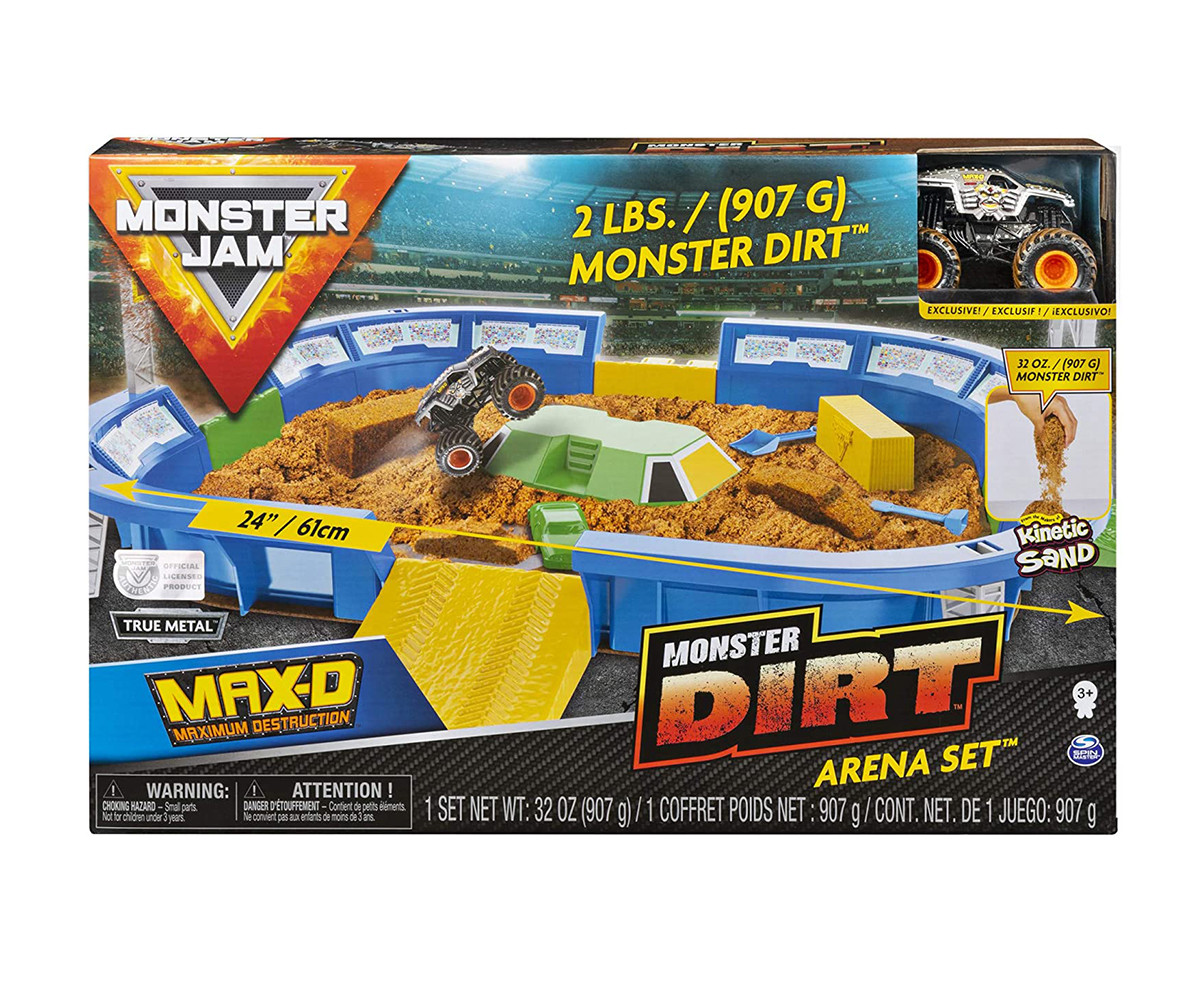 Детска играчка Монстър Джам - Арена с кинетичен пясък