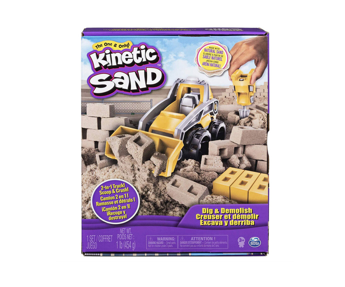 Детска играчка с несъхнещ пясък Kinetic Sand - строителен камион