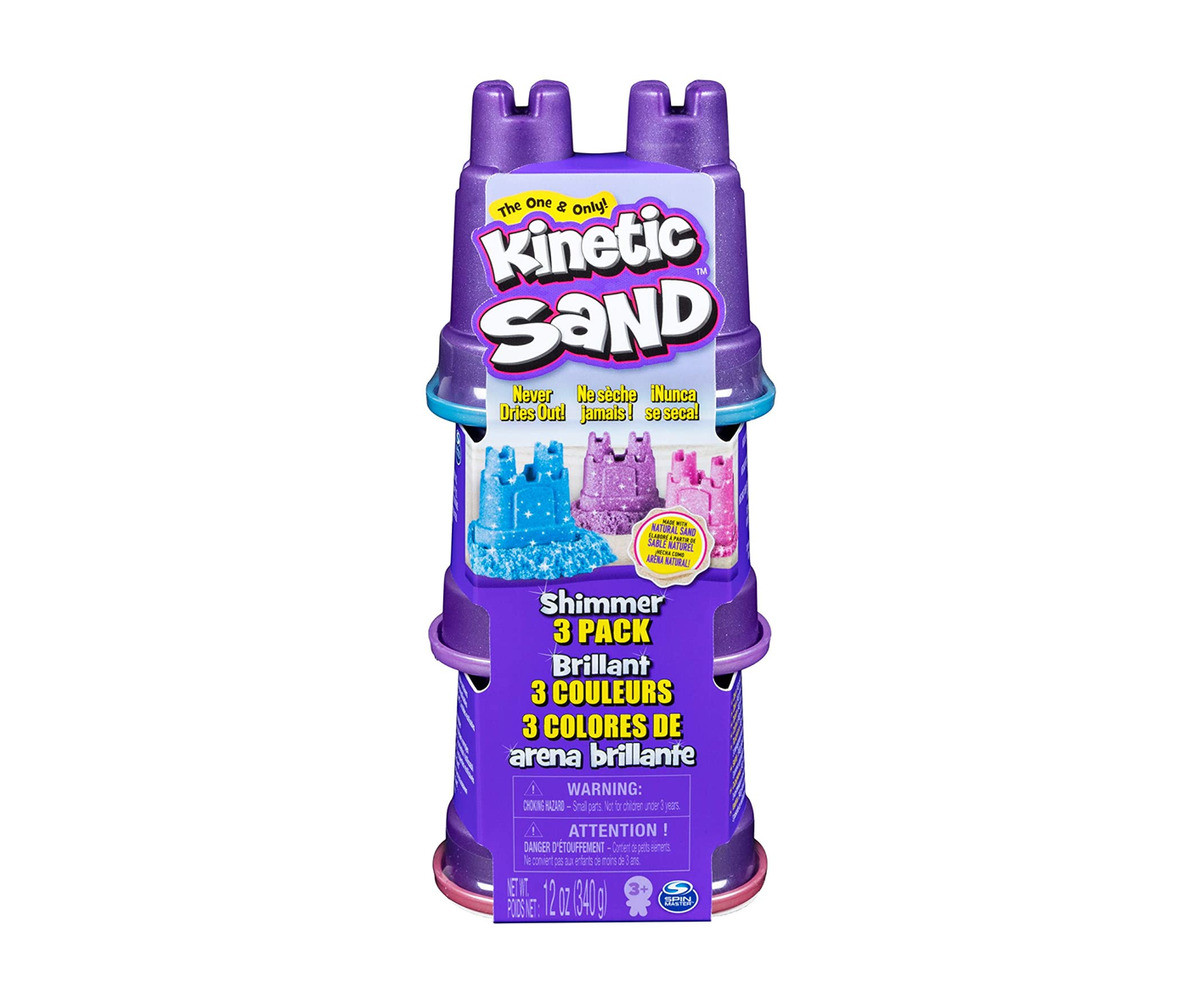 Детска играчка с несъхнещ пясък Kinetic Sand - Блясък 3 броя