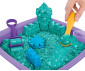 Детски несъхнещ кинетичен пясък за игра - Блестящ пясъчен замък, тюркоаз 6061828 thumb 7