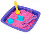 Детски несъхнещ кинетичен пясък за игра - Блестящ пясъчен замък, розов 6063520 thumb 4